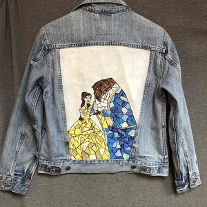 Levi Strauss & Co Light Wash Denim Button-Up Unisex Jacket Small